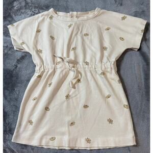 Studio Boheme Paris Girl Kid Dress 36M Crew Neck Bananas Bohemian Cinched Waist